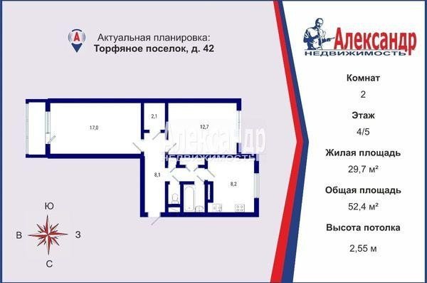 Продажа квартиры Торфяное, 42