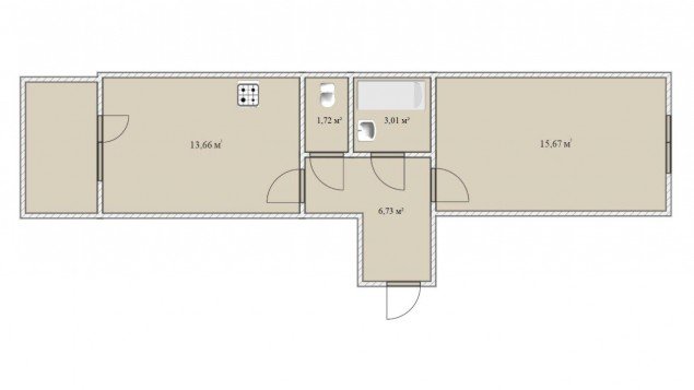 Продажа квартиры Скотное, Рождественская, 1 к. 2